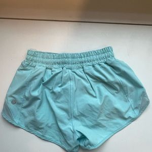 Lululemon Hotty Hot Shorts Size 2 Gently Used Color:Icing Blue 2.5 In